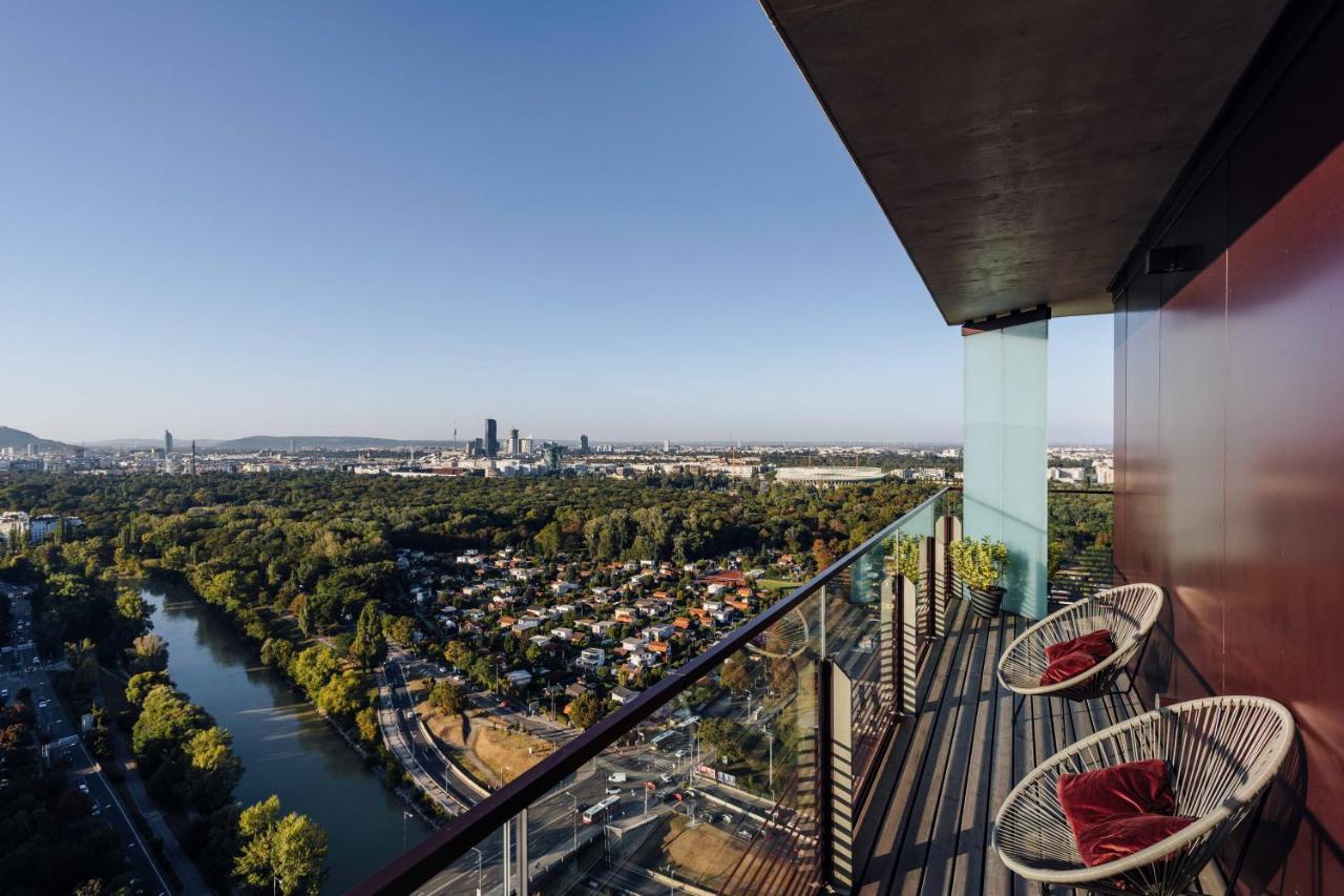 Design Apartment With Amazing View Over Vienna 2 Zewnętrze zdjęcie