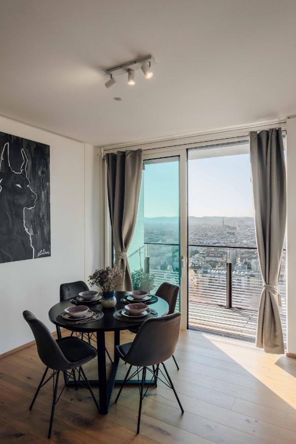 Design Apartment With Amazing View Over Vienna 2 Zewnętrze zdjęcie